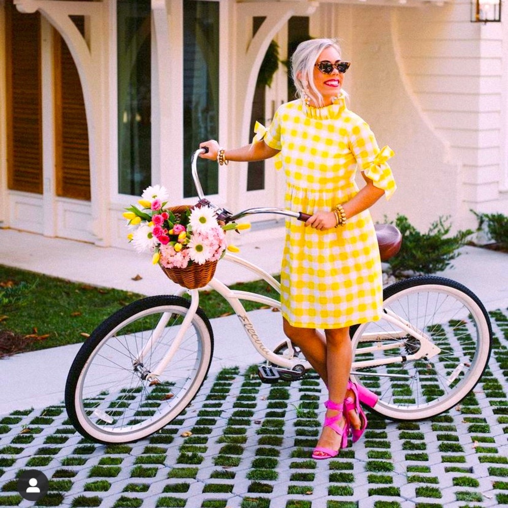 Elizabeth Wilson Designs Gingham Dress w/Bows